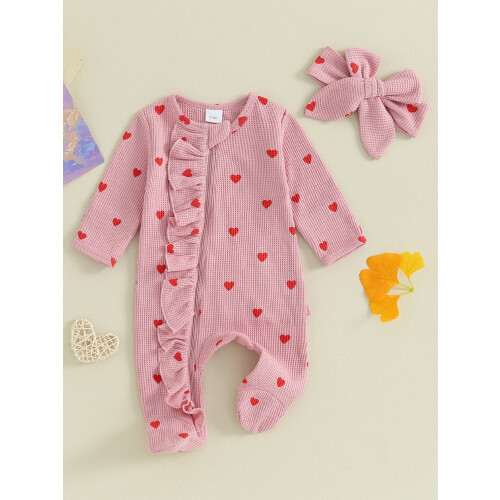 (3-6 Months, Pink) Mono de San y diadema. 1