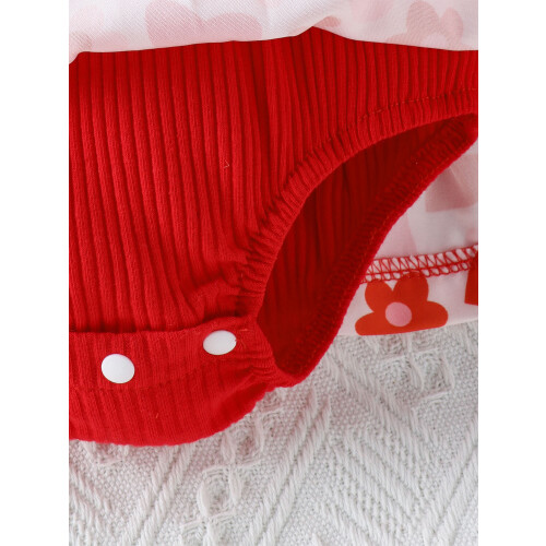 (0-3 Months, Red) Conjunto recién nacida, San Valentín. 2