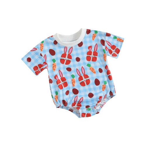 (3-6 Months, Blue) Mono de Pascua para niños.