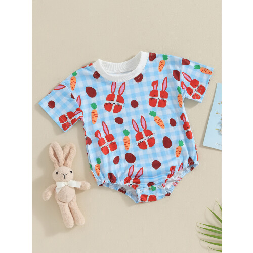 (3-6 Months, Blue) Mono de Pascua para niños. 2