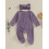 (3-6 Months, Purple) Βρεφική Ολόσωμη Φόρμα με Βολάν 2
