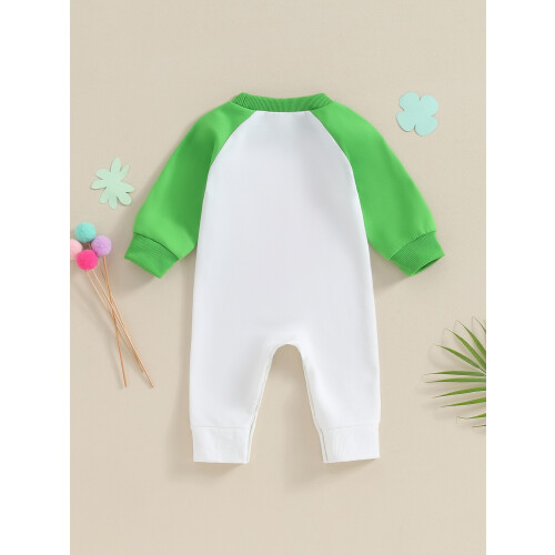 (3-6 Months, Green) Ολόσωμη φόρμα μωρών στρογγυλή λαιμόκοψη 2