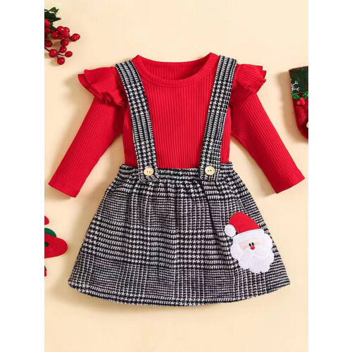 (12-18 Months, Magenta) Χριστουγεννιάτικα ρούχα για 2 τεμαχίων 2