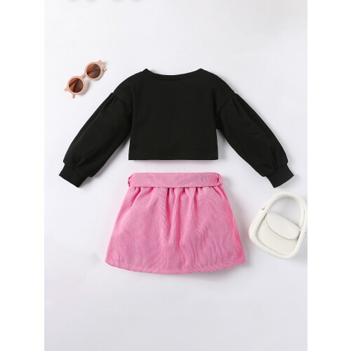 (4-5 Years, Pink) Σετ 2 τεμαχίων με ζώνη 2