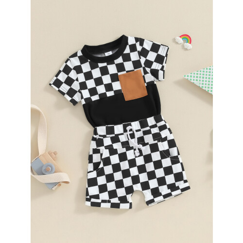 (0-6 Months, Black) Καλοκαιρινά ρούχα για 2 τεμάχια 1