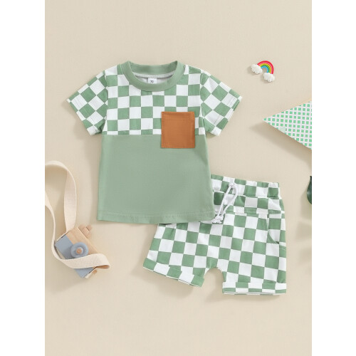 (12-18 Months, Green) Καλοκαιρινά ρούχα για 2 τεμάχια 1
