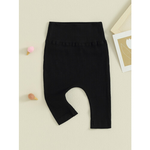 (6-12 Months, Black) Παντελόνι νήπια, ελαστικό, για βρέφη 1