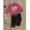 (6-12 Months, Red) Ensemble 2 pièces pour l'automne. 3