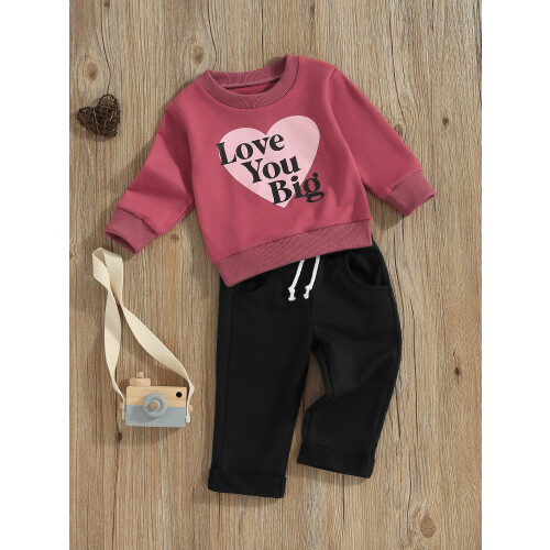 (18-24 Months, Red) Ensemble 2 pièces pour l'automne. 2