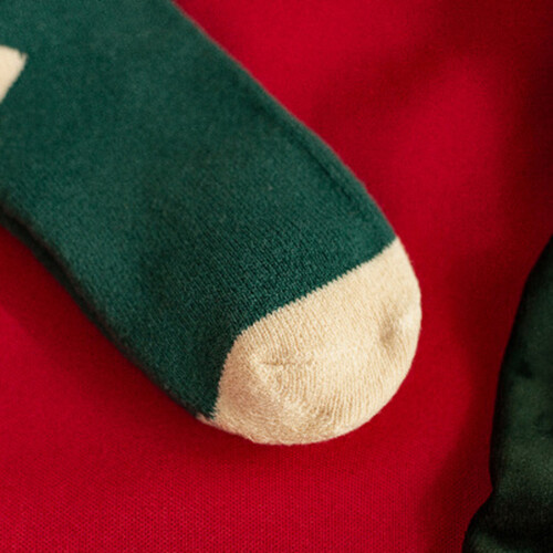 (1-3 Years, Green) Calcetines navideños para para bebés. 2