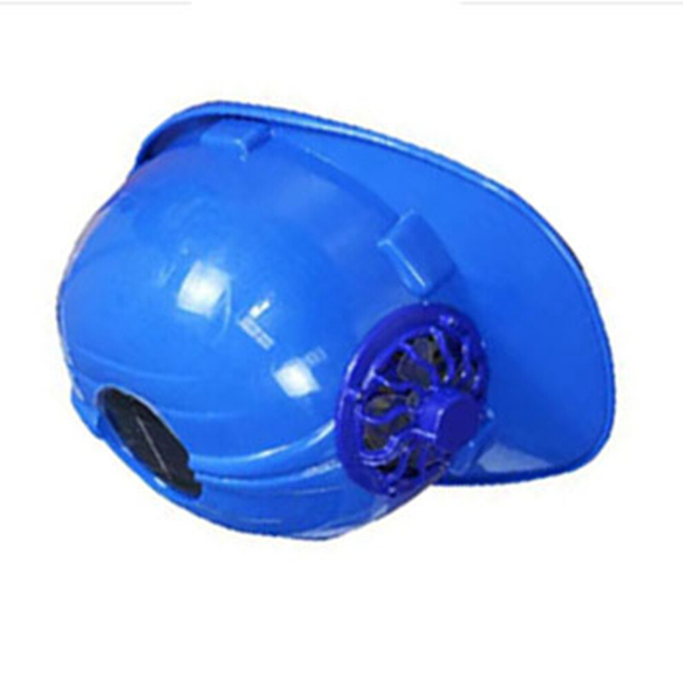Fan Safety Helmet With Solar Fan Sun Shade, 29X23x15cm, Blue 4641381587672
