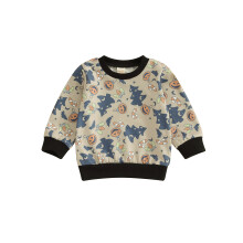 (3-6 Months, Multicolor) Sweat-shirt bébé à capuche, manches longues, imprimé sapin et citrouille, vêtements Noël pour enfants.
