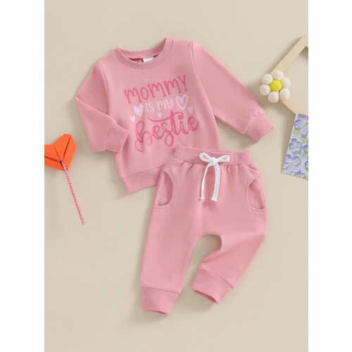 (18-24 Months, Pink) Φθινοπωρινά ρούχα για μακριά μανίκια 1