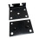 Conjunto de Estrutura de Cama de 4 Peças, Suporte de Slot de Gancho Duplo, 3,5 Polegadas X 3 Polegadas, Trilho de Cama de Metal, Placa de Gancho, 5