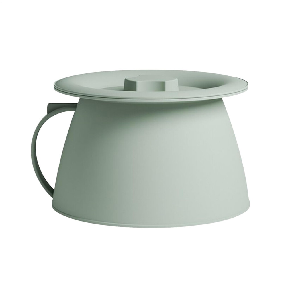 Bucket 1.5L Bedside Spitting Pot With Handle For Outdoor Use Green Bedpan Potty