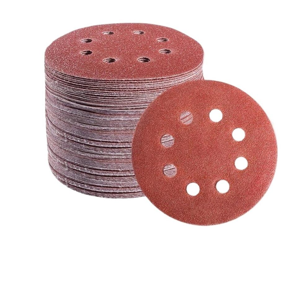 Round Sandpaper 20Pcs 5 Inch 125Mm, 8Hole Sanding Discs, Hook And Loop, Grit 402000, Orbital Sander Pad For Wood Metal 9382693313508