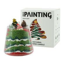 Christmas Scented Candles Wax Tree Candle Decor Indoor Outdoor Aromatherapy Craft Set With Natural Wax