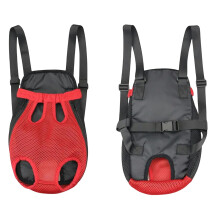 Pet Carrier Backpack Front or Back Carry with Breathable Comfort for Small Dogs Cats Red L