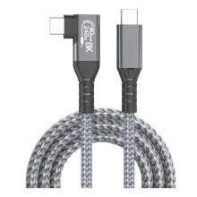 USB 4-Kabel 90 40Gbps USB4 Type C Datakabel Snel Opladen PD 240W, 8K Video-Overdracht 1,5M
