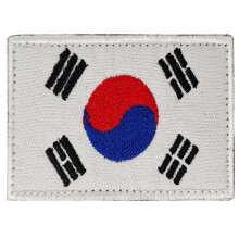 South Korea Stickers Embroidered Badge Patch Fastener for Clothing Backpack Hat Type A 3x2 Inch Fabric Sew-On Accessory