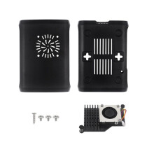 Voor Raspberry Pi 5 ABS-Behuizing Plastic Omhulsel met Actieve Koelventilator voor RPI 5 Pi5-Accessoires