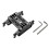 Camera Mounting Plate Pro DSLR Shoulder Mount Support Rig Tripod Mount Plate with Lens Support 15mm Rods(B) 1
