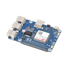 SIM7670G-Modul für Raspberry Pi LTE Cat-1/GNSS/USB-Erweiterungskarte 4G Global Communication LTE USB HUB