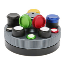 Vaschetta per olio lubrificante per orologi con design girevole, base antiscivolo, porta grasso, coperchio antipolvere resistente all'usura,