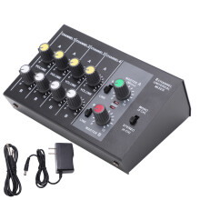 DJ Mixing Console With Stereo Line Output And Live Streaming Compatible 8 Channel Inputs Compact Design For Home Studio And Stage Performance