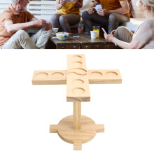 Holzring- und Haken-Spiel für Zuhause & Bar, 25x20cm, Naturkiefer