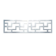 Silver 3D Mirror Wall Stickers with Clear Reflective Surface for Living Room Stair Baseboard Decor