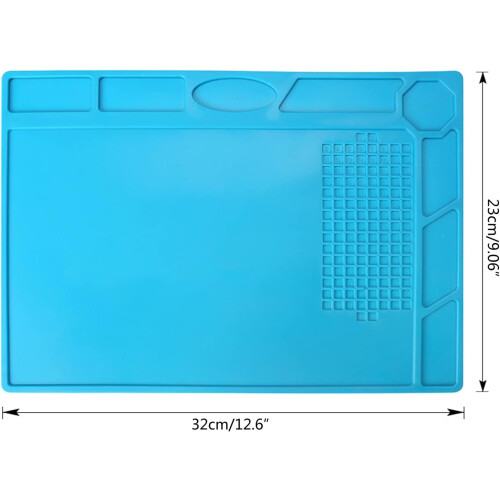 Silicone Soldering Mat Heat Resistant Magnetic Work Pad for Electronics and PCB 1