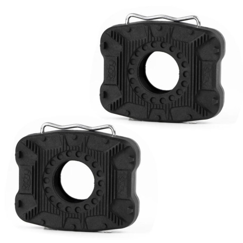 2 Stück Nylon-Legierung clipless zu Flachpedal Adapter 9,5x8,5cm Schwarz 1