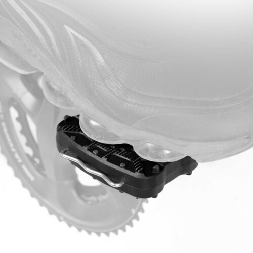2 Stück Nylon-Legierung clipless zu Flachpedal Adapter 9,5x8,5cm Schwarz 2