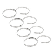 Kit di 24 PINZE per fascette in acciaio inossidabile per gambale CV universale per assale motoslitta ATV