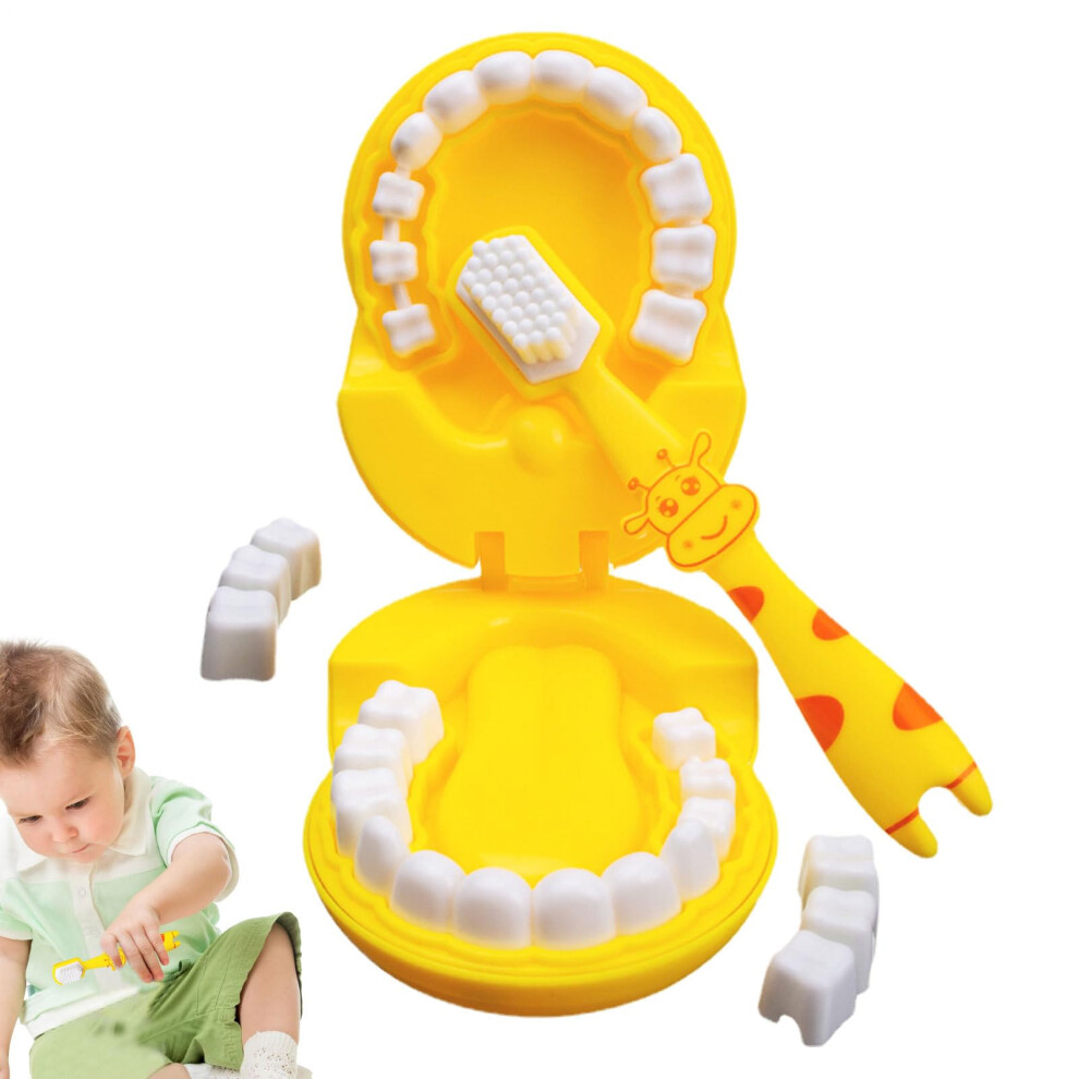 Kids Toothbrushing Toy with Cute Giraffe Teeth Model for Preschool Dental Care and Habit Training