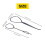 2 x plastica flaxen capelli dispositivo nero 6