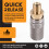Metal Extended PCP Air Charging Quick Release Adapter Socket 1/8 BSP Tool Accessories 2
