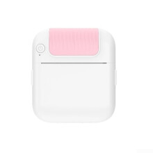 Portable Thermal Printer with Wireless Connectivity for Instant Photos and Labels, Compact Pink Design