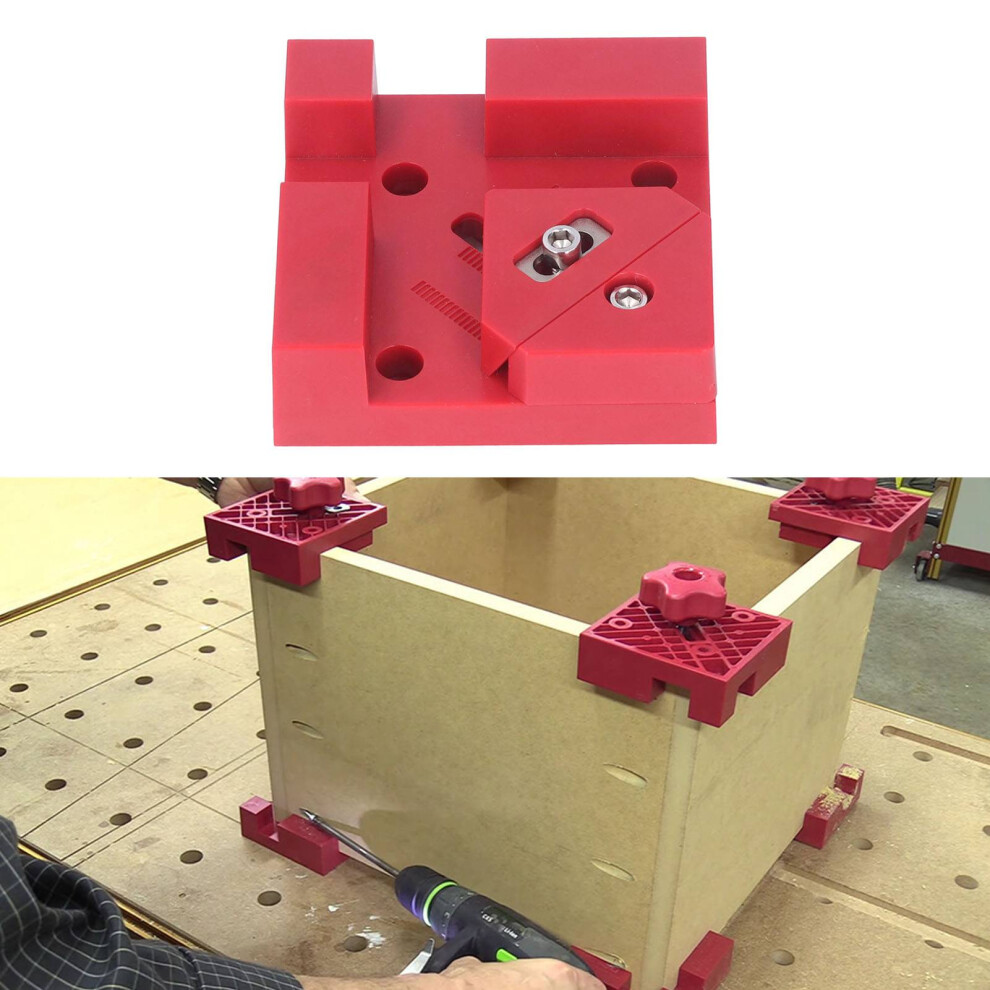 Red Plastic 90 Right Angle Clamp For Cabinets, Drawers & Woodworking 8081375906328
