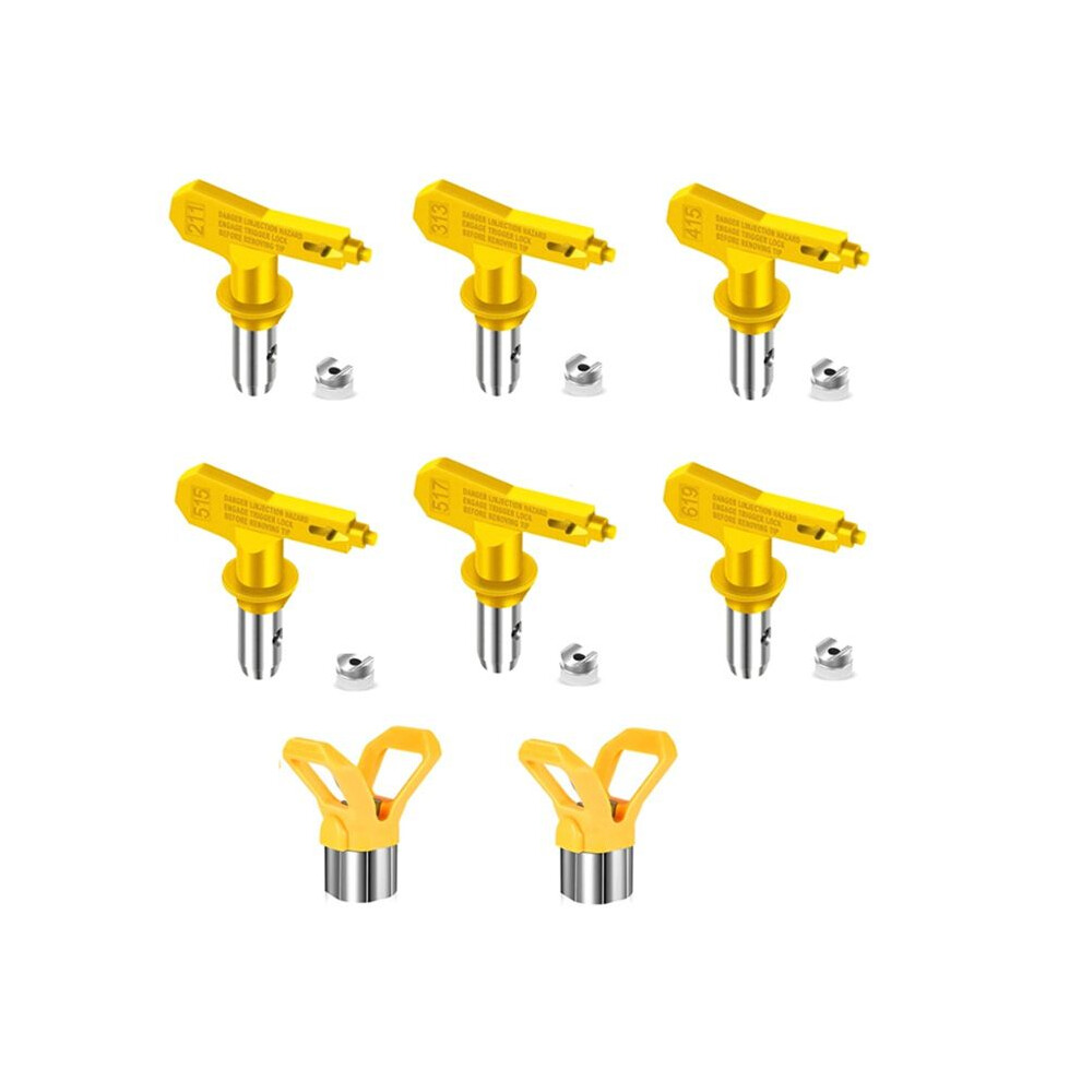 Airless Paint Nozzles Set,Reversible Spray Tips Airless Paint Sprayer Nozzle Tips Airless Sprayer Spraying Parts 6034186008028
