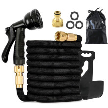 Expandable Garden Hose 100FT with 8 Spray Modes Nozzle, AntiKink LeakProof for Lawn and Garden