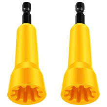2Pc Wire Twist Tool TråD Twister Tool Borr TråDavdragare Twist Wire Connector Sockel TråD Twist Spinner-Gul
