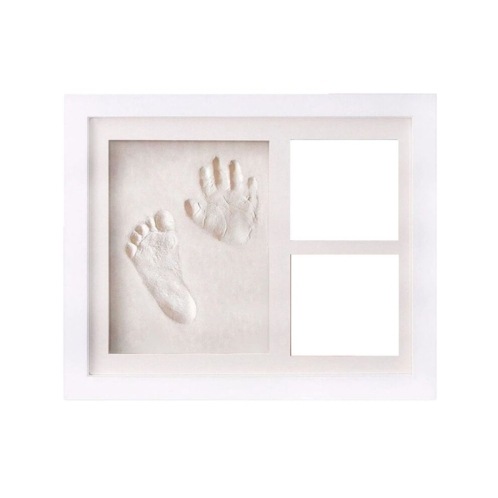 Baby Clay Handprint And Footprint Kit - Baby Shower Gifts And Perfect Nursery Room Decoration White