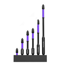 Hoge Hardheid en Sterke Magnetische Bit, 6-Delige Antislip- en Schokbestendige Bits met Schroevendraaierbits, Magnetische Bitset