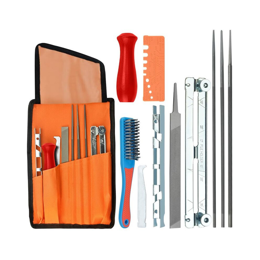 Saw Chain File Set 4.0/4.8/5.5 Mm Sharpening Set Saw Chain File Set File Set File Kit For Sharpening Round Files 4711583706598