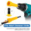 2Pc Wire Twisting Tool Wire Twister Tool Drill Wire Stripper Twisting Wire Connector Socket Wire Twisting Spinner-Yellow 2