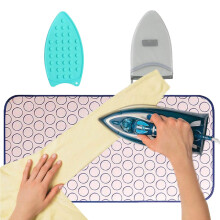 Ironing Mat with Heat Resistant NonSlip Surface, Foldable Pad for Table, Countertop and Travel