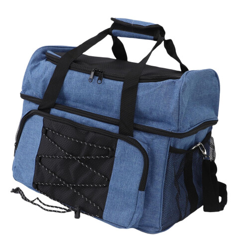 Bowling Ball Bag with Padded Holder for 2 Balls, Adjustable Shoulder Strap, Large Capacity, Durable Storage Solution