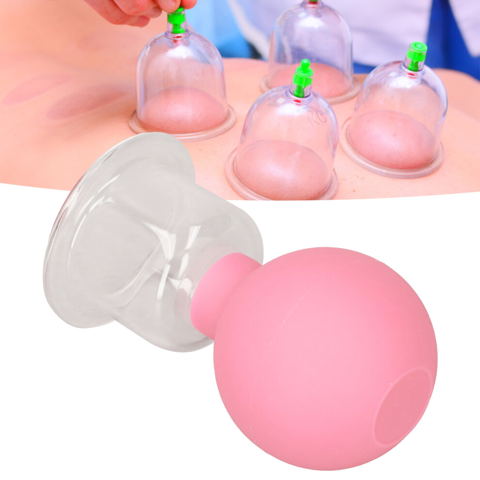 Facial Massage Cupping Pink Silicone Vacuum Cups for Tender Skin Beauty Care